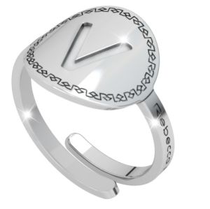 ANELLO REBECCA MY WORLD ALPHABET SILVER COLLECTION SWRAAV22