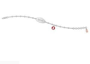 BRACCIALE NANAN ARGENTO BIMBO/BIMBA NAN0062