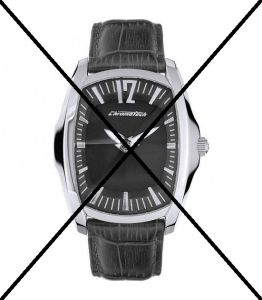 CINTURINO CHRONOTECH PELLE NERA