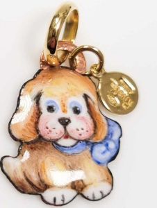 CIONDOLO GABRIELLA RIVALTA CAGNOLINO DIPINTO A MANO