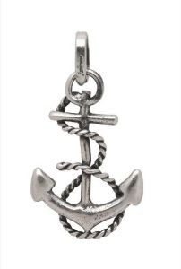 CIONDOLO RASPINI ARGENTO ANCORA 6175