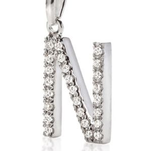 CIONDOLO AMBROSIA ORO LETTERA N ACZ 051