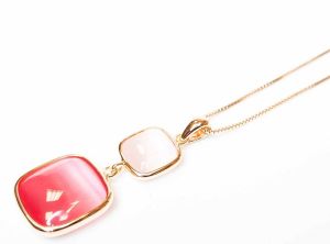 COLLANA MADI' COLLEZIONE LAGUNA ROSA E CILIEGIA