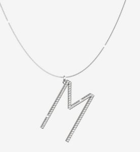 COLLANA REBECCA CON LETTERA M MY WORLD SILVER COLLECTION SWAKAM63