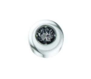 ELEMENTO DONNAORO ELEMENTS PUNTO ORO BIANCO CON DIAMANTE NERO DCHF4129.002