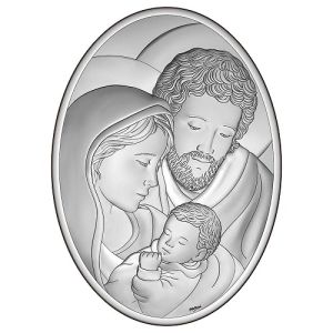QUADRO OTTAVIANI ARGENTO 999 MIRO SILVER SACRA FAMIGLIA 8001B