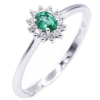 ANELLO DAVITE & DELUCCHI SMERALDO E DIAMANTI AA028998 SM