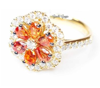 ANELLO DAVITE & DELUCCHI FIORE