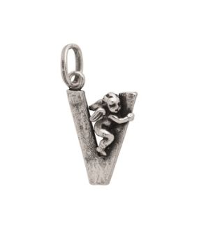 CIONDOLO RASPINI ARGENTO LETTERE COLLECTION V 6084