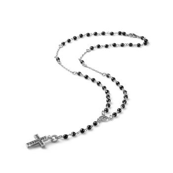 COLLANA UOMO MARIA CRISTINA STERLING COLLEZIONE ROSARY G3807