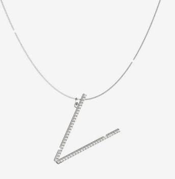 COLLANA REBECCA CON LETTERA V MY WORLD SILVER COLLECTION SWAKAV72
